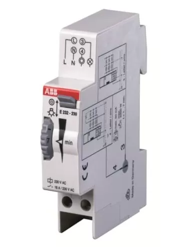Abb EA 516 3 E232-230v interrupteur d'éclairage d'escalier 1 module électromécanique